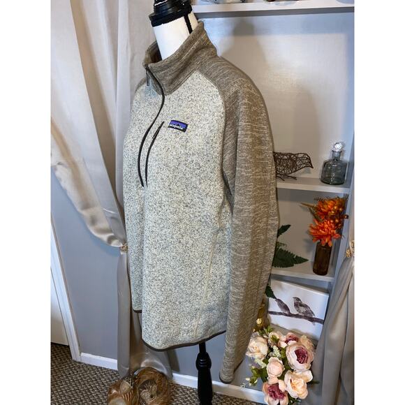 Patagonia Men’s Large Brown Long Sleeve Quarter Zip Sweater GUC Work Wear Top - Picture 4 of 12